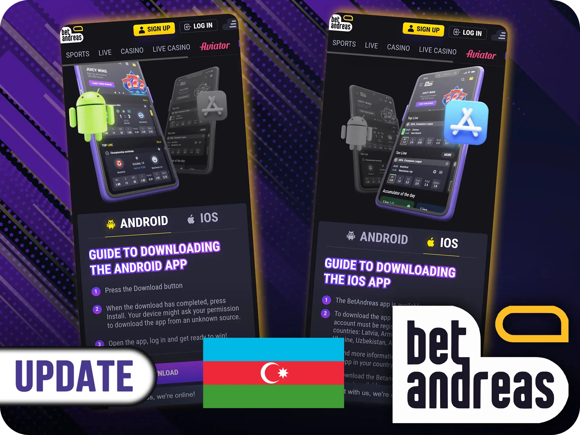 Android üçün Betandreas yükləmə təlimatı